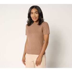SUNNYLiFE Women's Top Sweater Sz XL Palm Tee Brown A720262